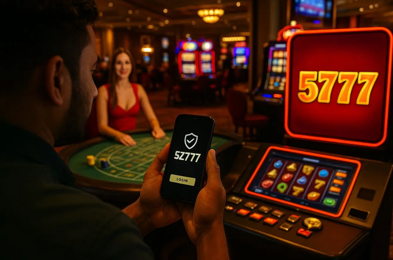 5Z777 casino homepage interface for players in Bangladesh